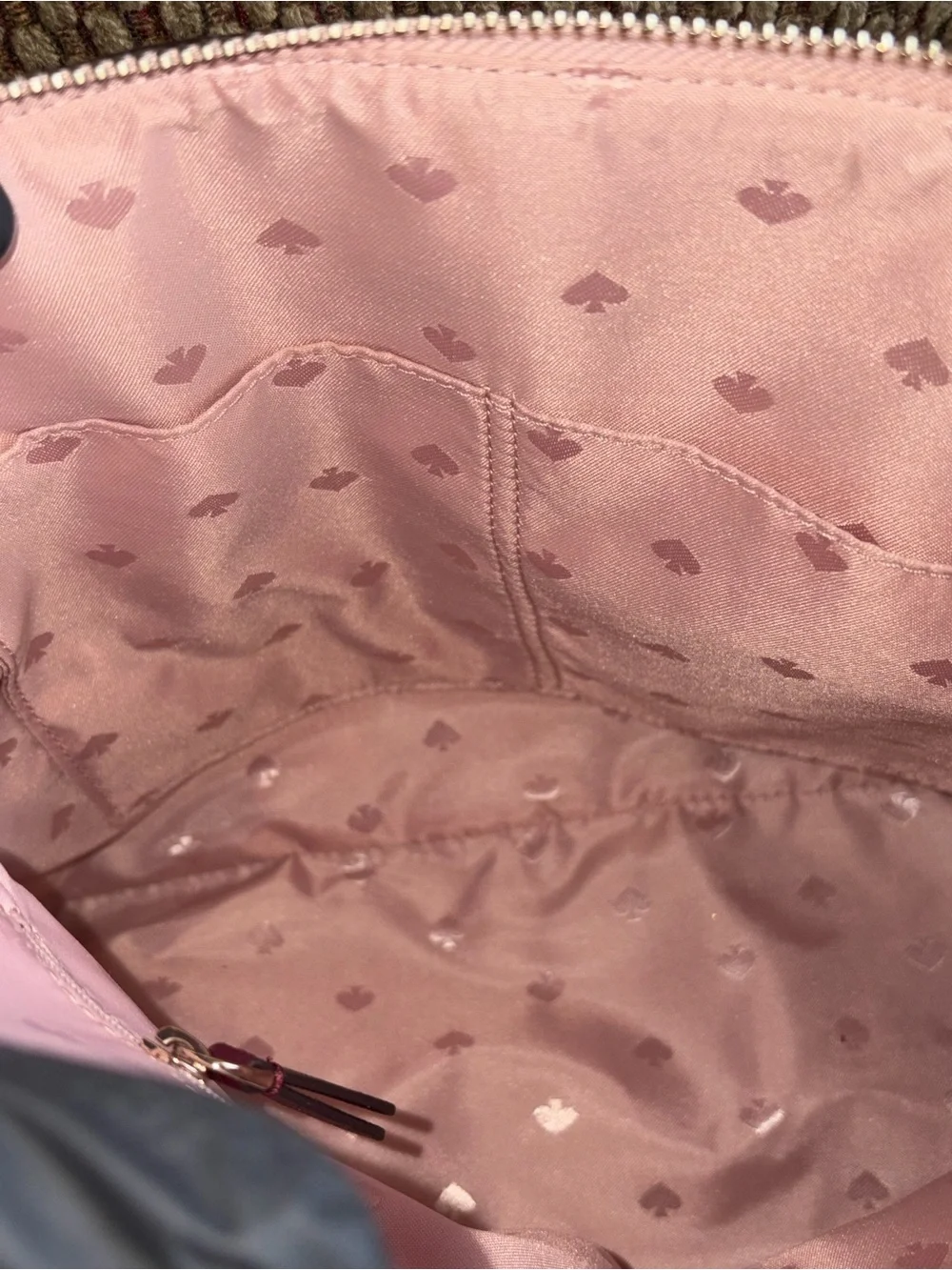 kate spade Two-Tone Pink and Burgundy Dome Satchel set with wallet